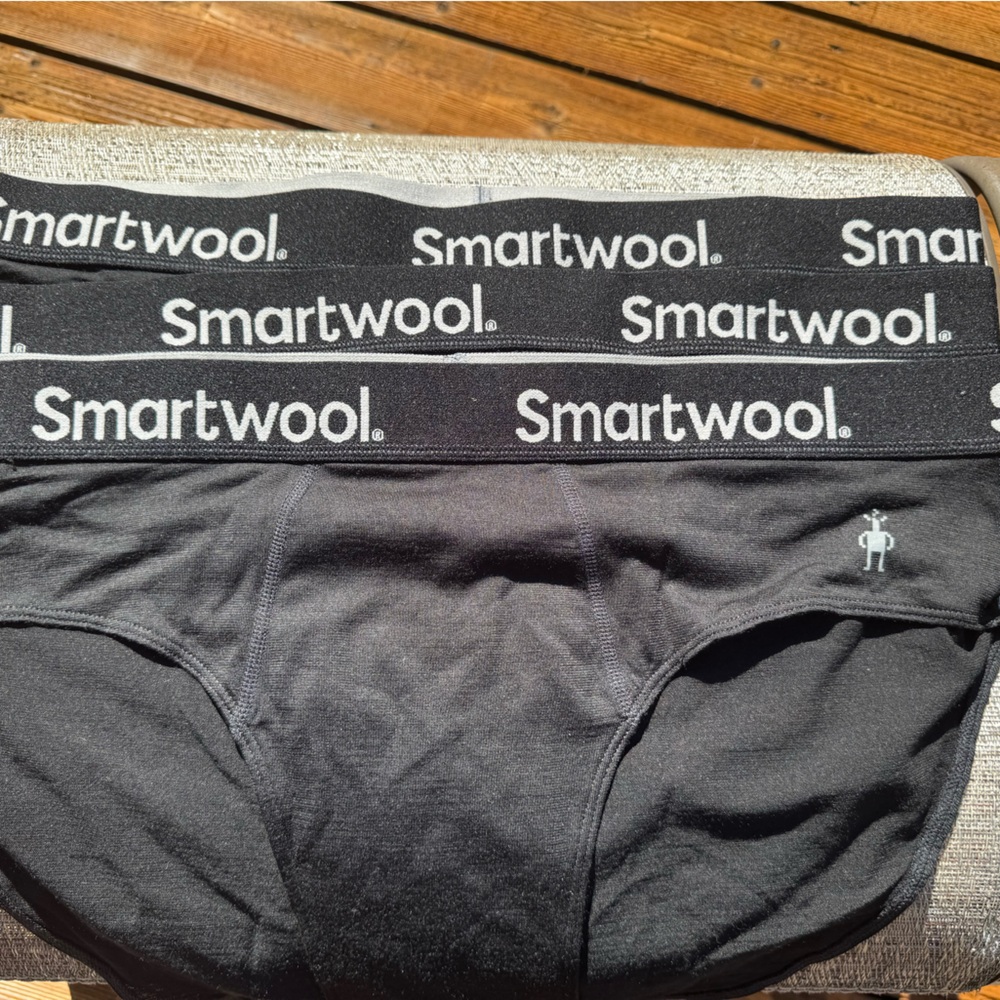 Smartwool Black Men’s Briefs, 3 pair.